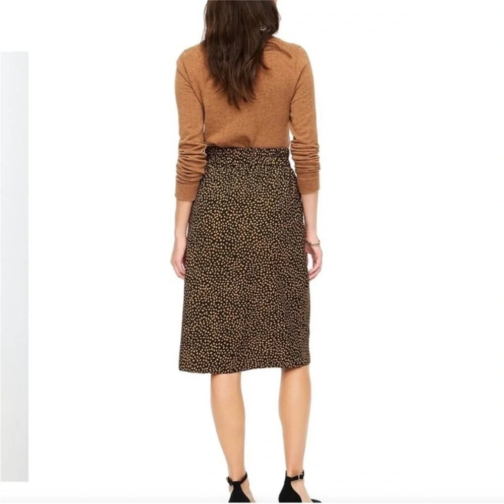 J. Crew polka dot pull on skirt sz xs